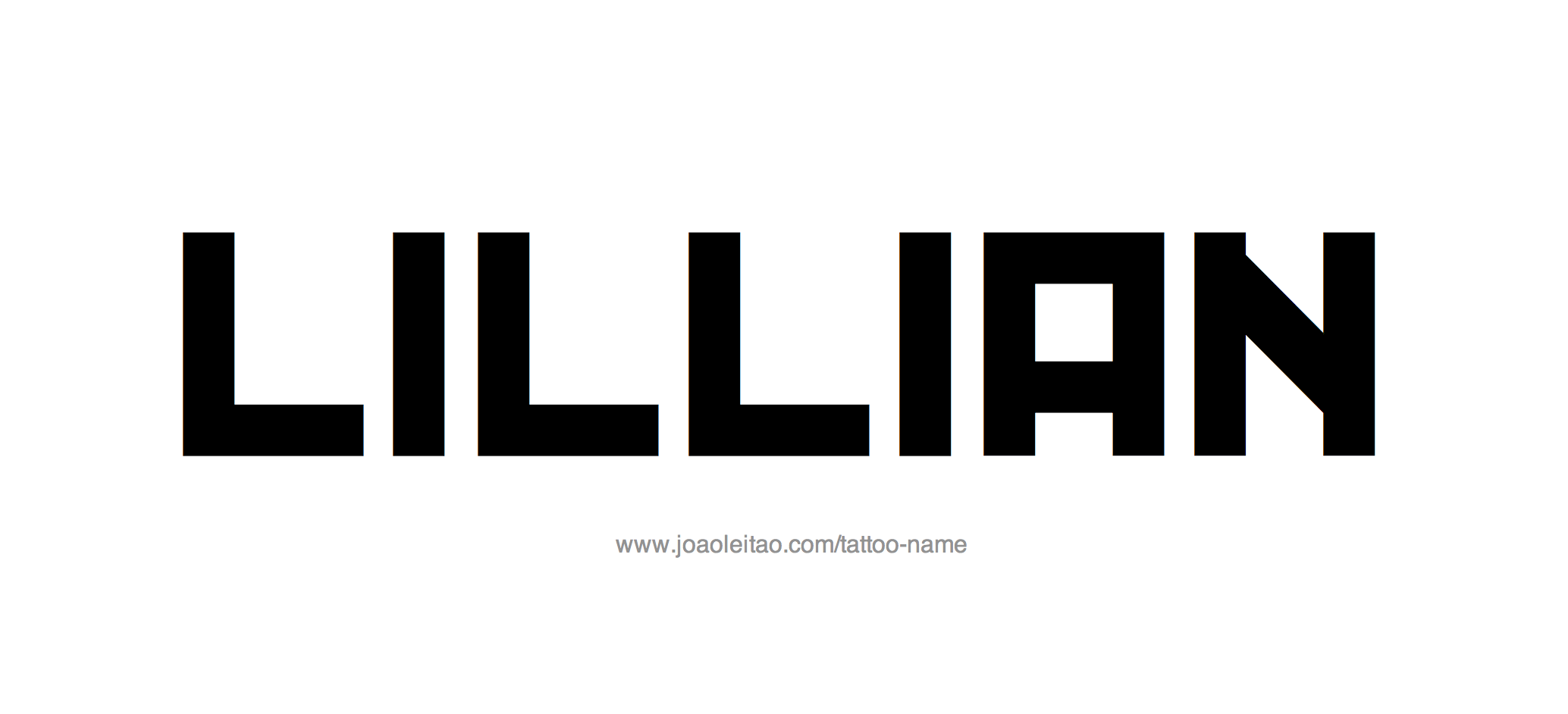 Tattoo Design Name Lillian 