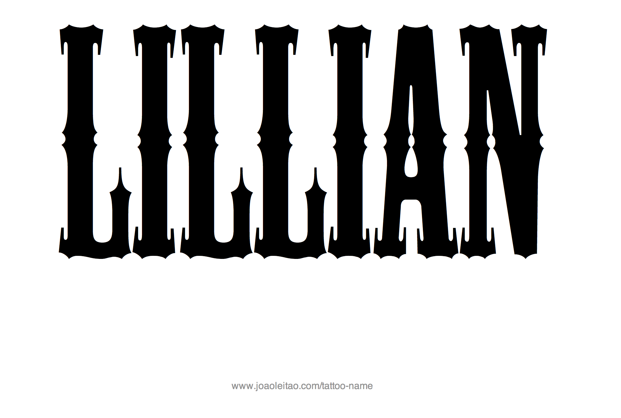 Tattoo Design Name Lillian 