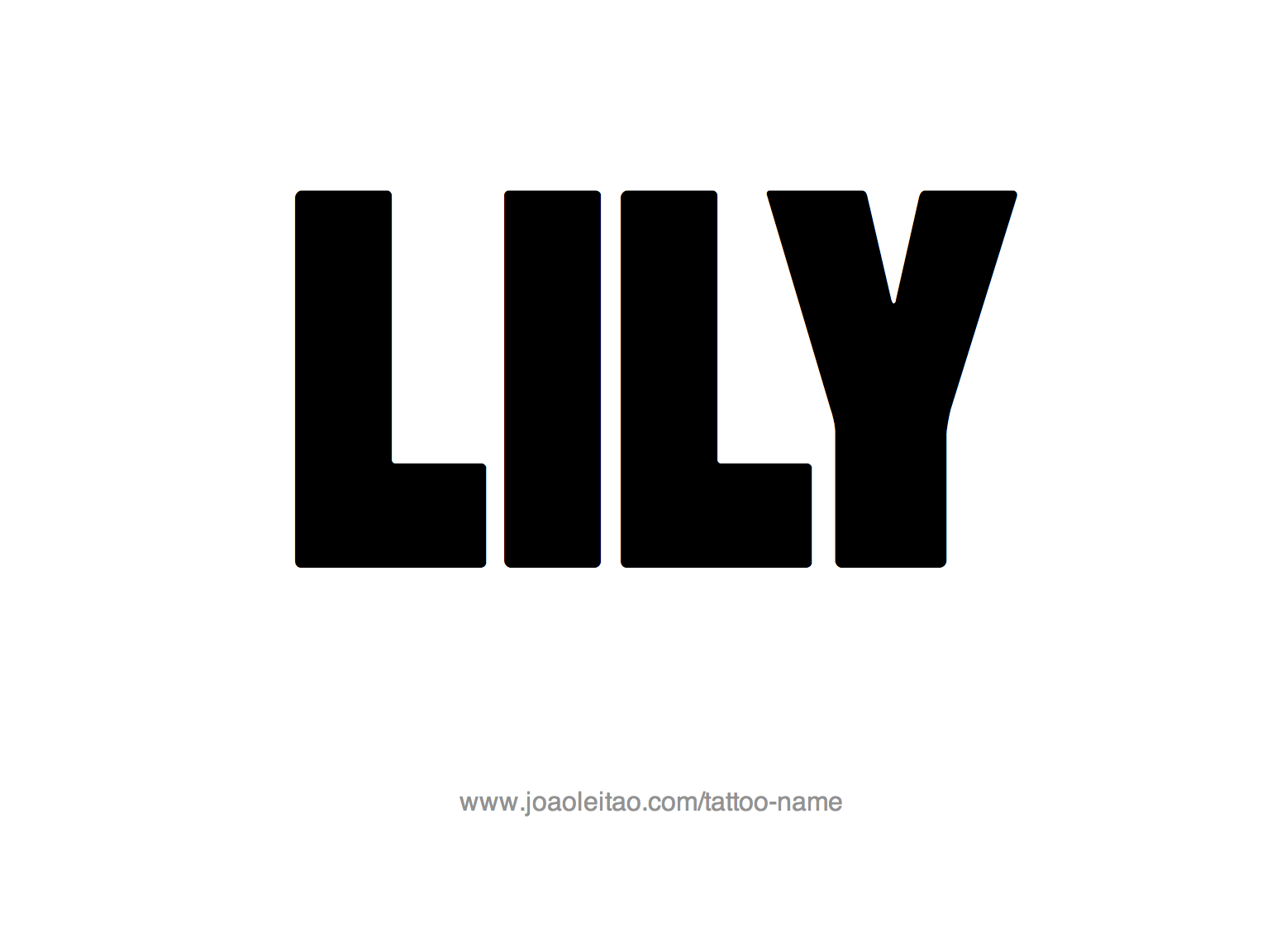 Tattoo Design Name Lily 