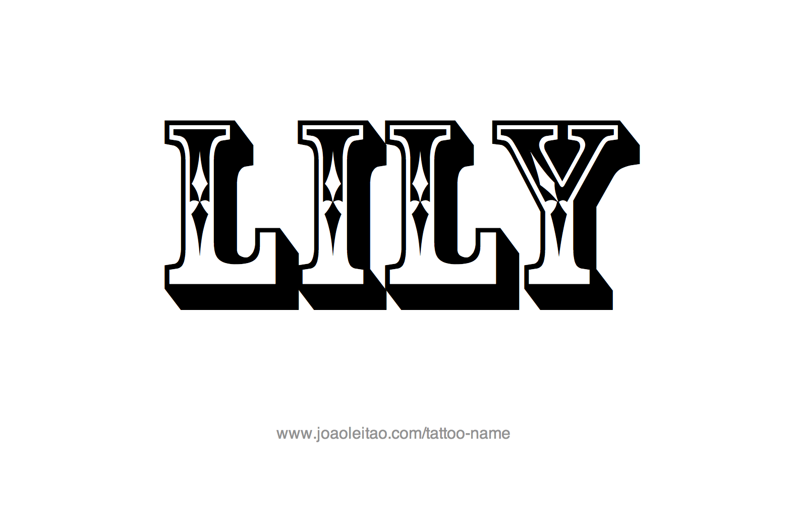 Tattoo Design Name Lily 