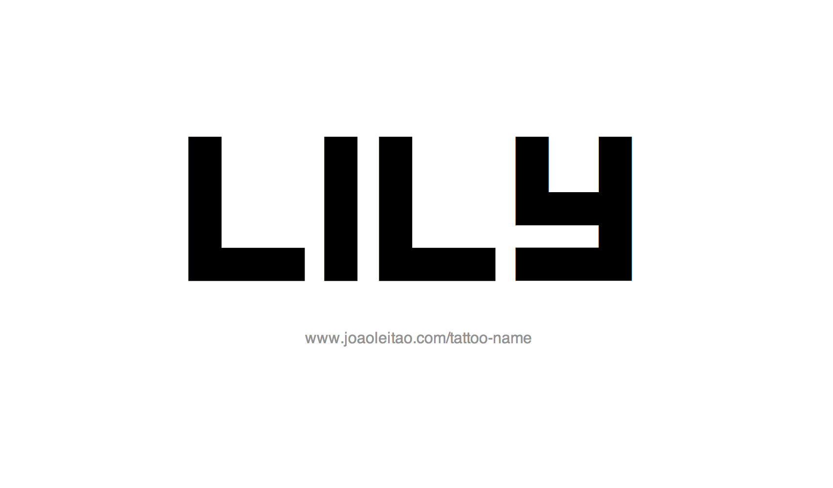 Tattoo Design Name Lily 