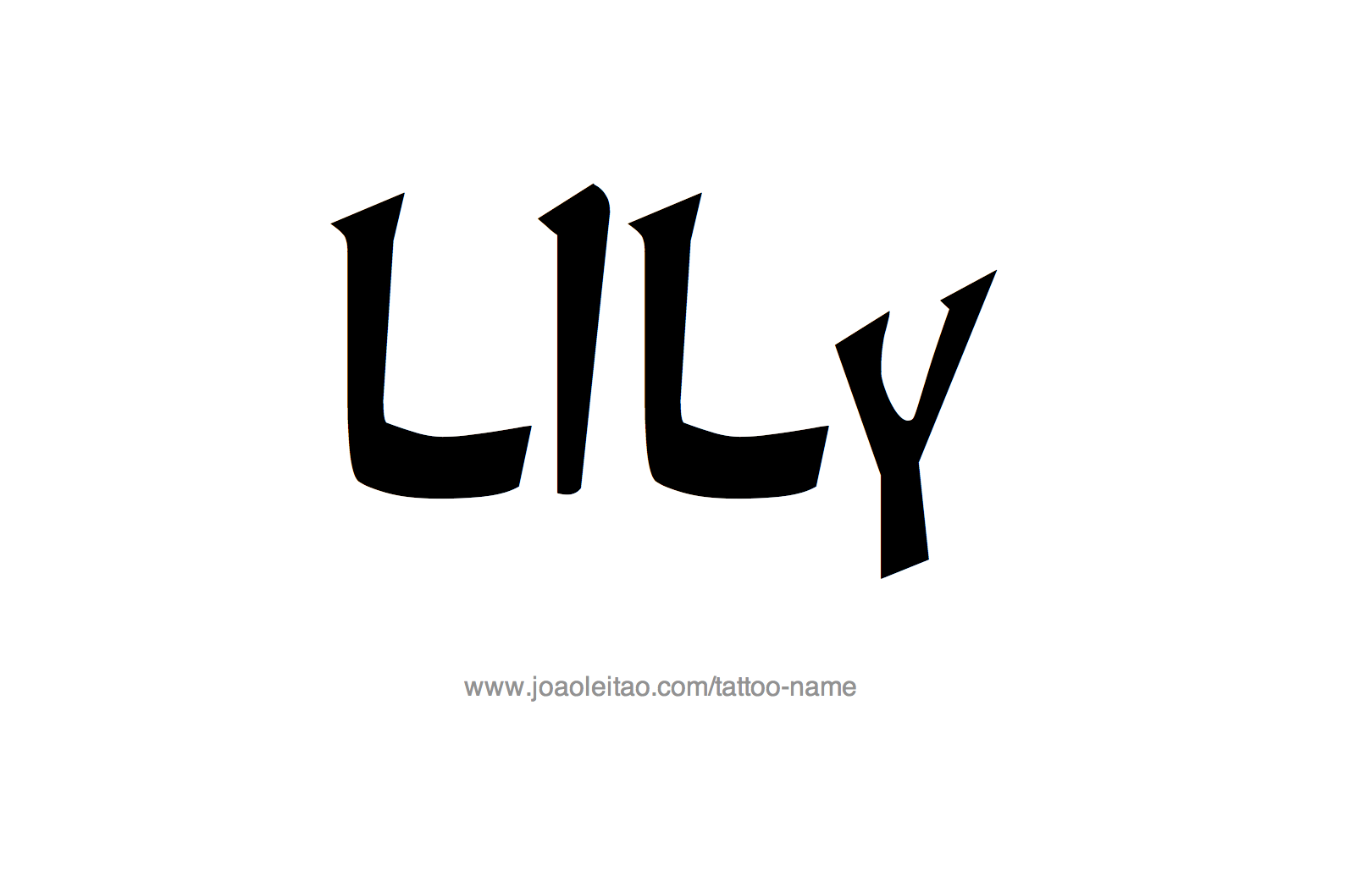 Tattoo Design Name Lily 