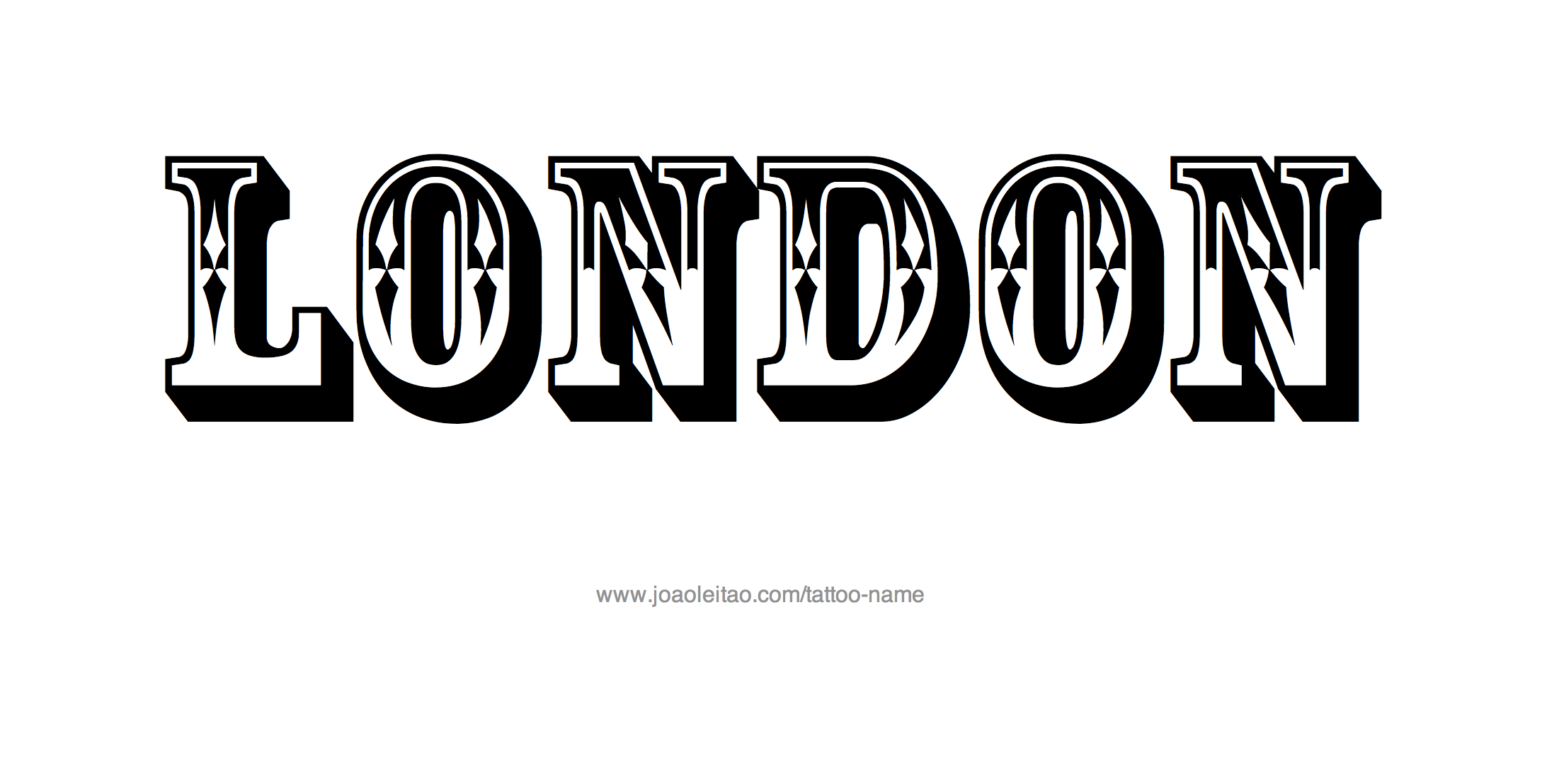 Tattoo Design Name London 