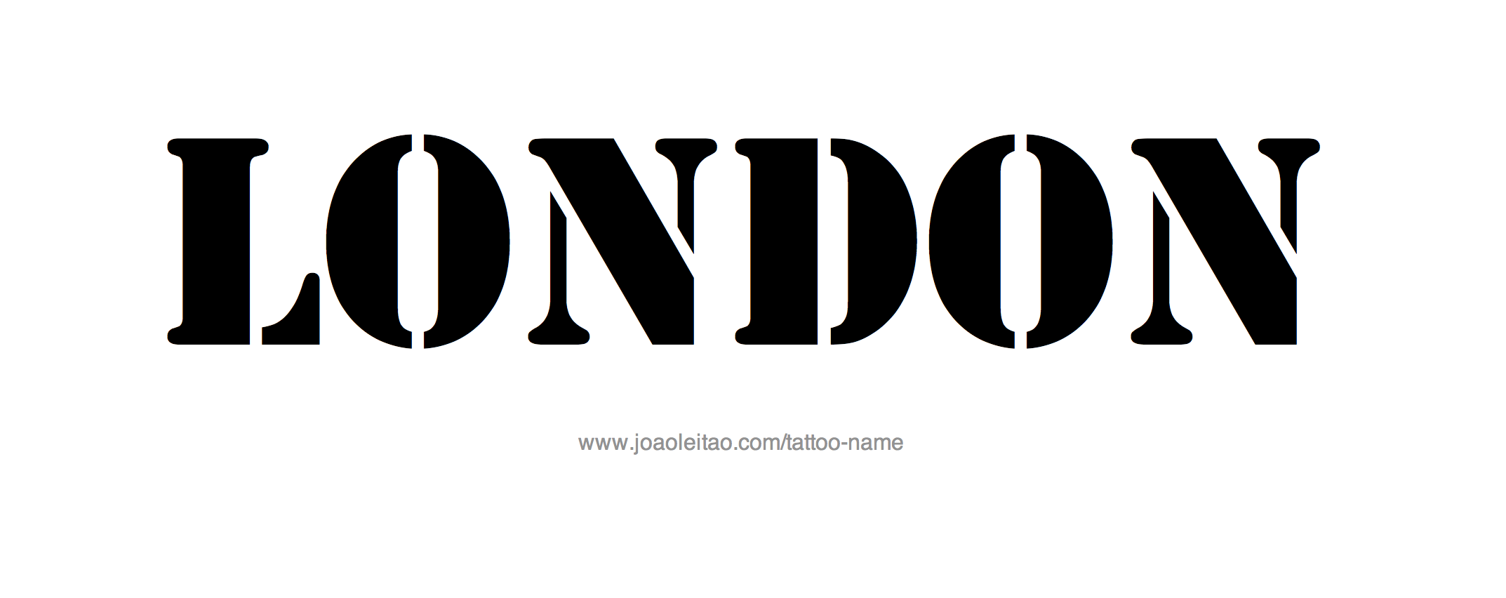 Tattoo Design Name London 