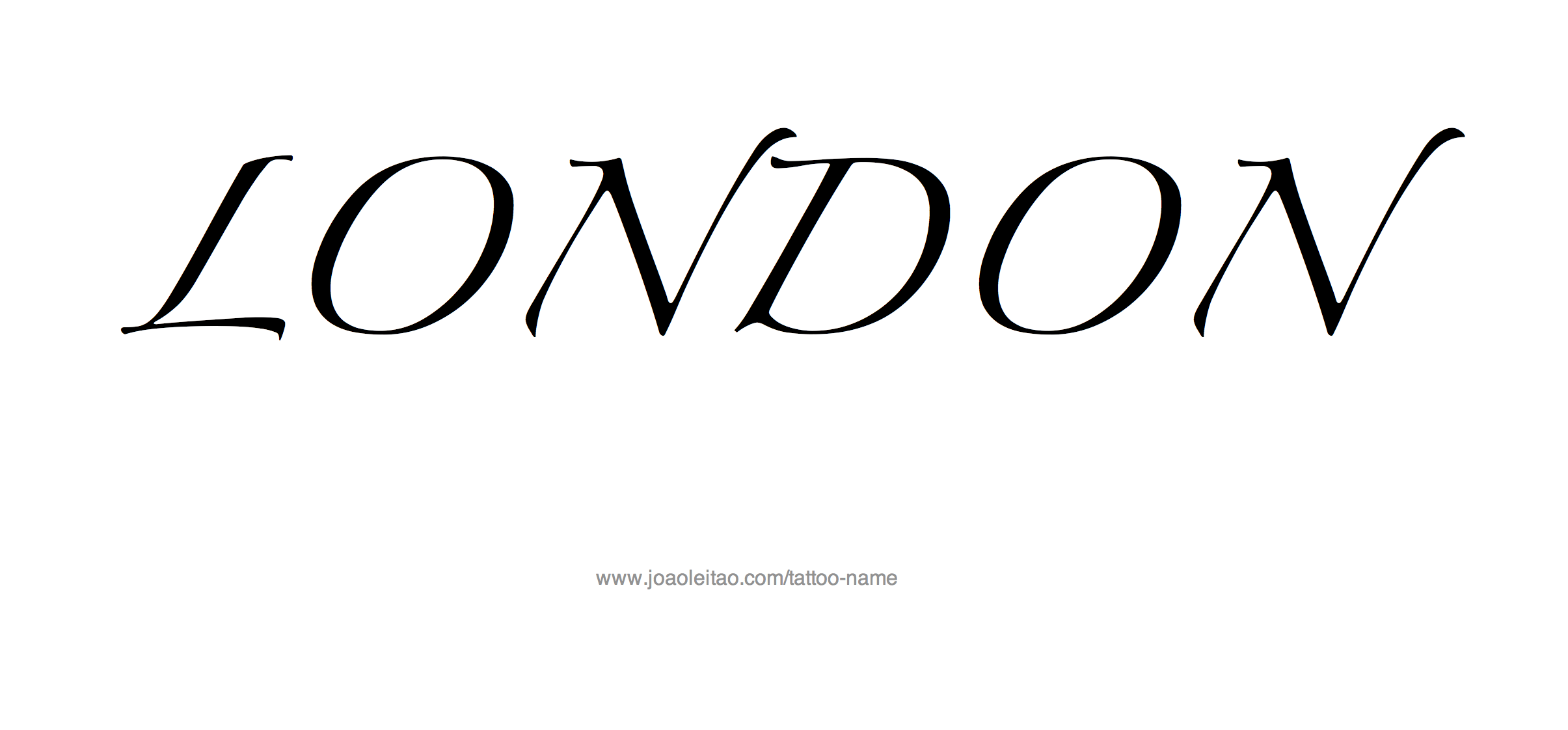 Tattoo Design Name London 