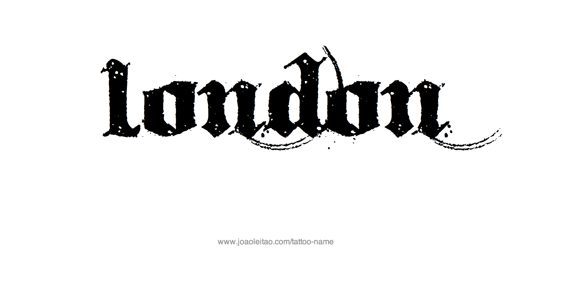 Tattoo Design Name London 