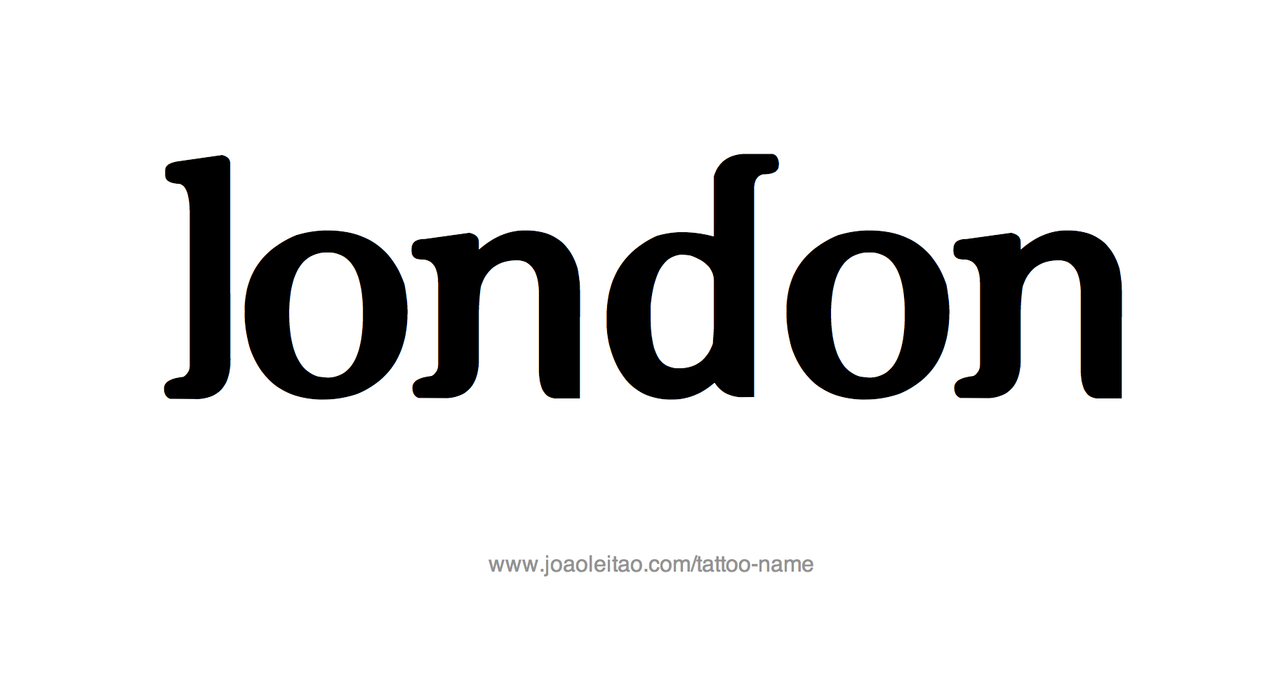 Tattoo Design Name London 