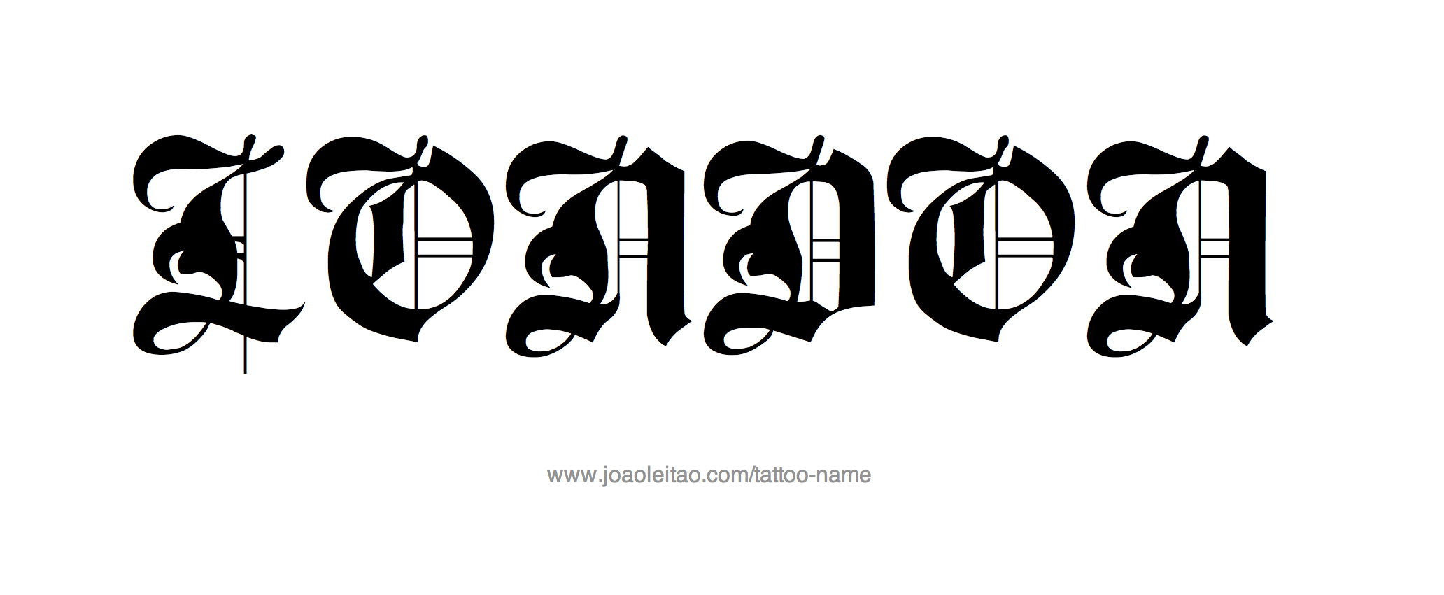 Tattoo Design Name London 