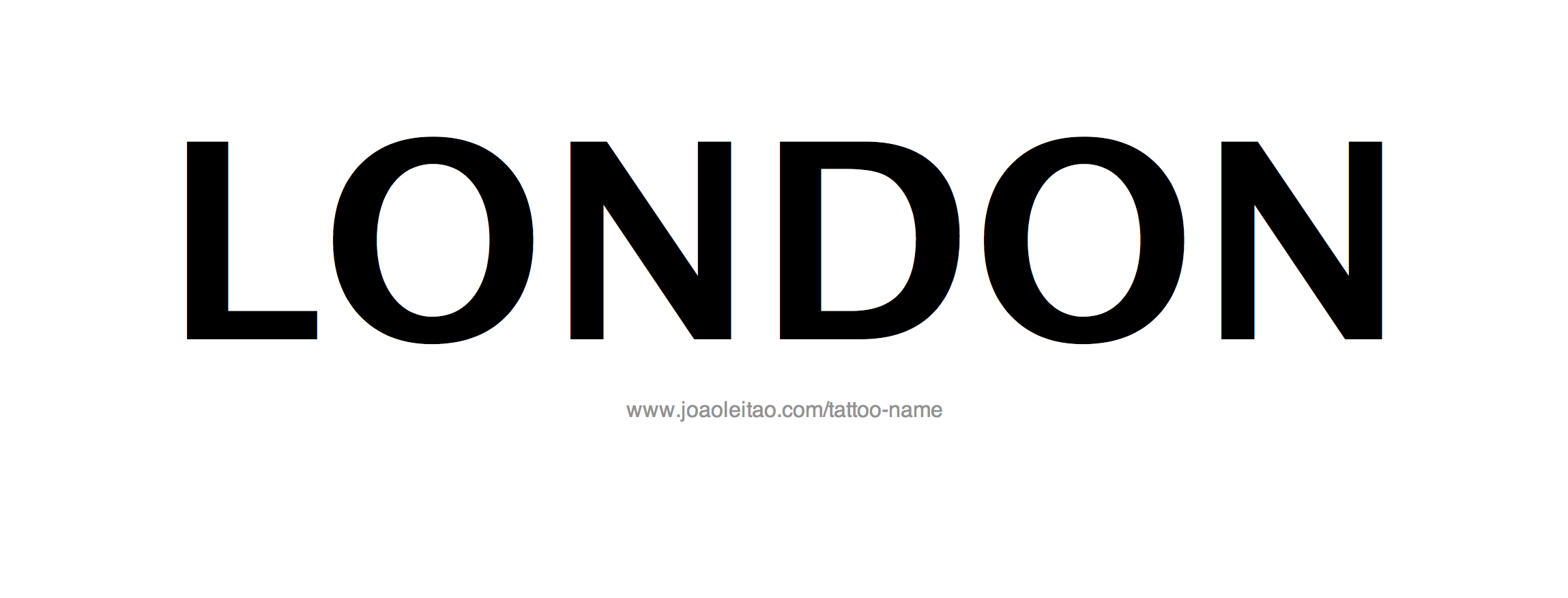 Tattoo Design Name London 