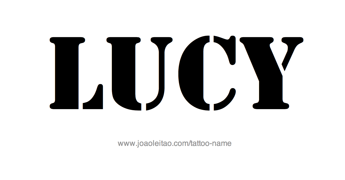 Tattoo Design Name Lucy 