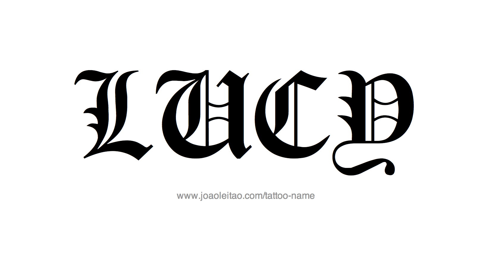 Tattoo Design Name Lucy 