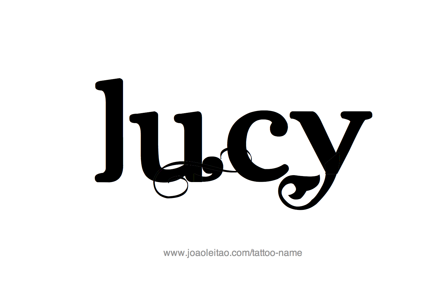 Tattoo Design Name Lucy 