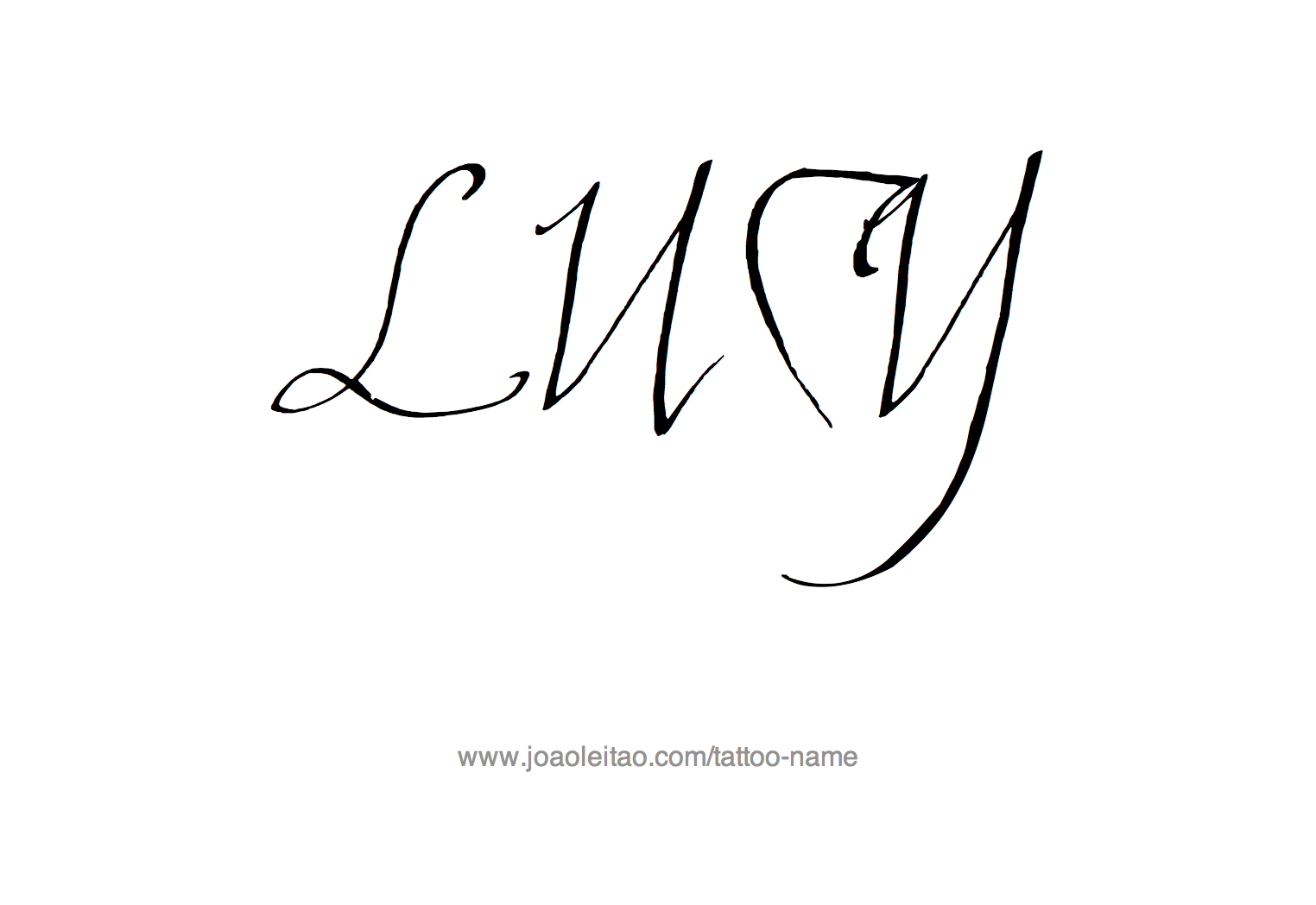 Tattoo Design Name Lucy 