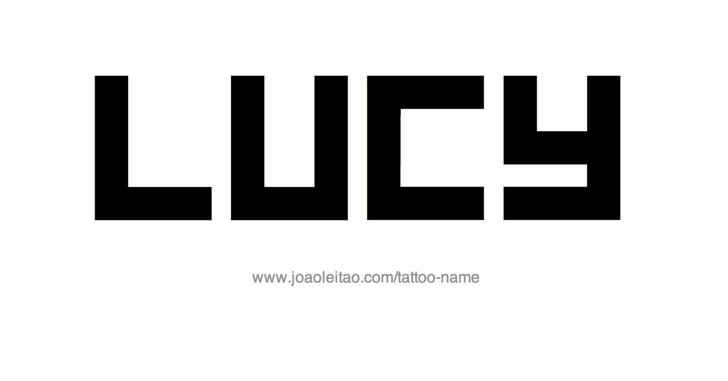 Tattoo Design Name Lucy 