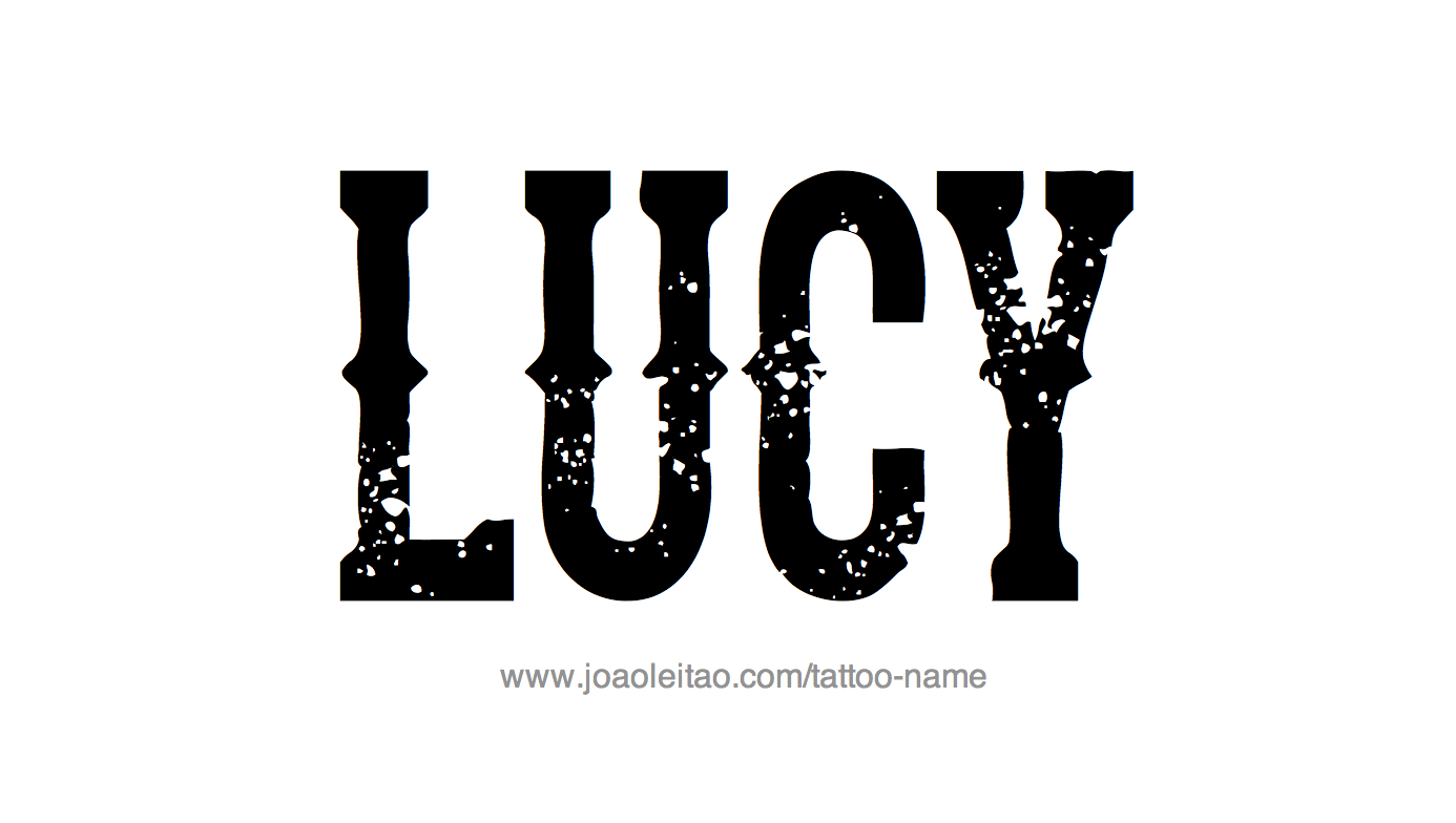 Tattoo Design Name Lucy 