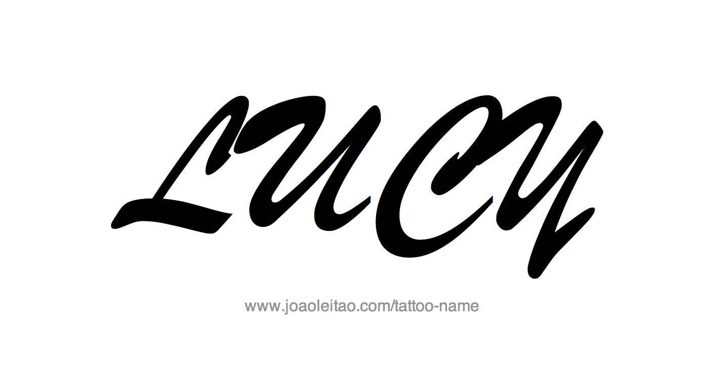 Tattoo Design Name Lucy 