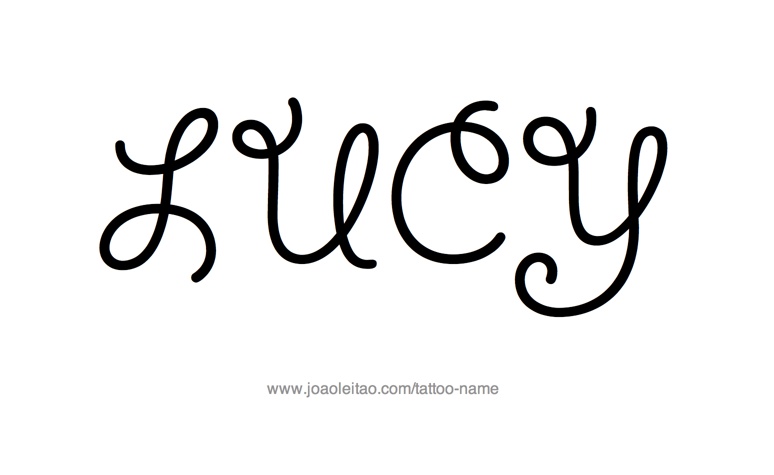 Tattoo Design Name Lucy 