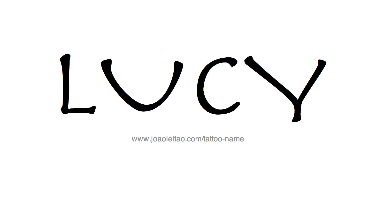 Tattoo Design Name Lucy 