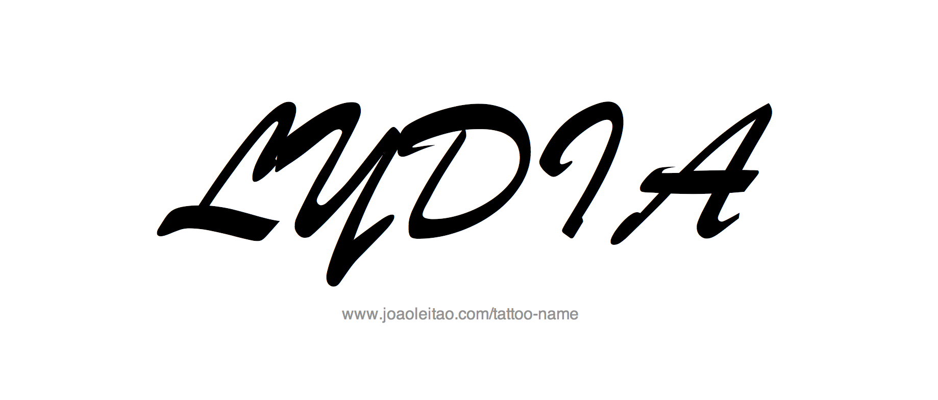 Tattoo Design Name Lydia 