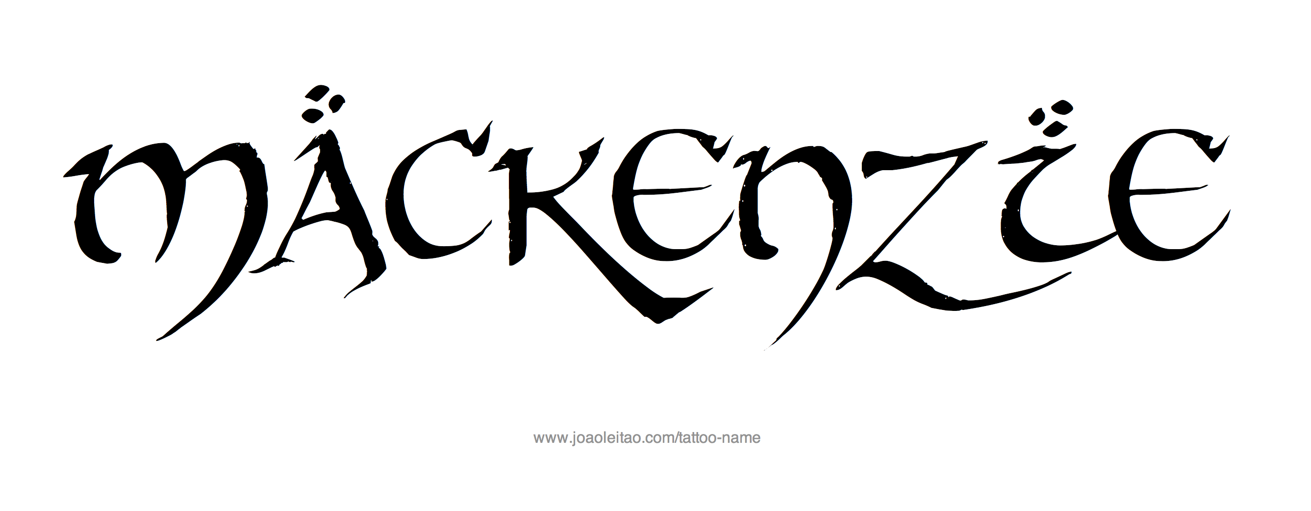 Tattoo Design Name Mackenzie 