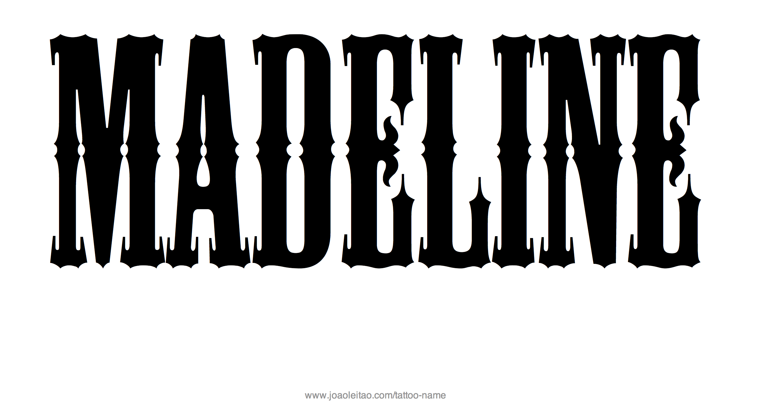 Tattoo Design Name Madeline 