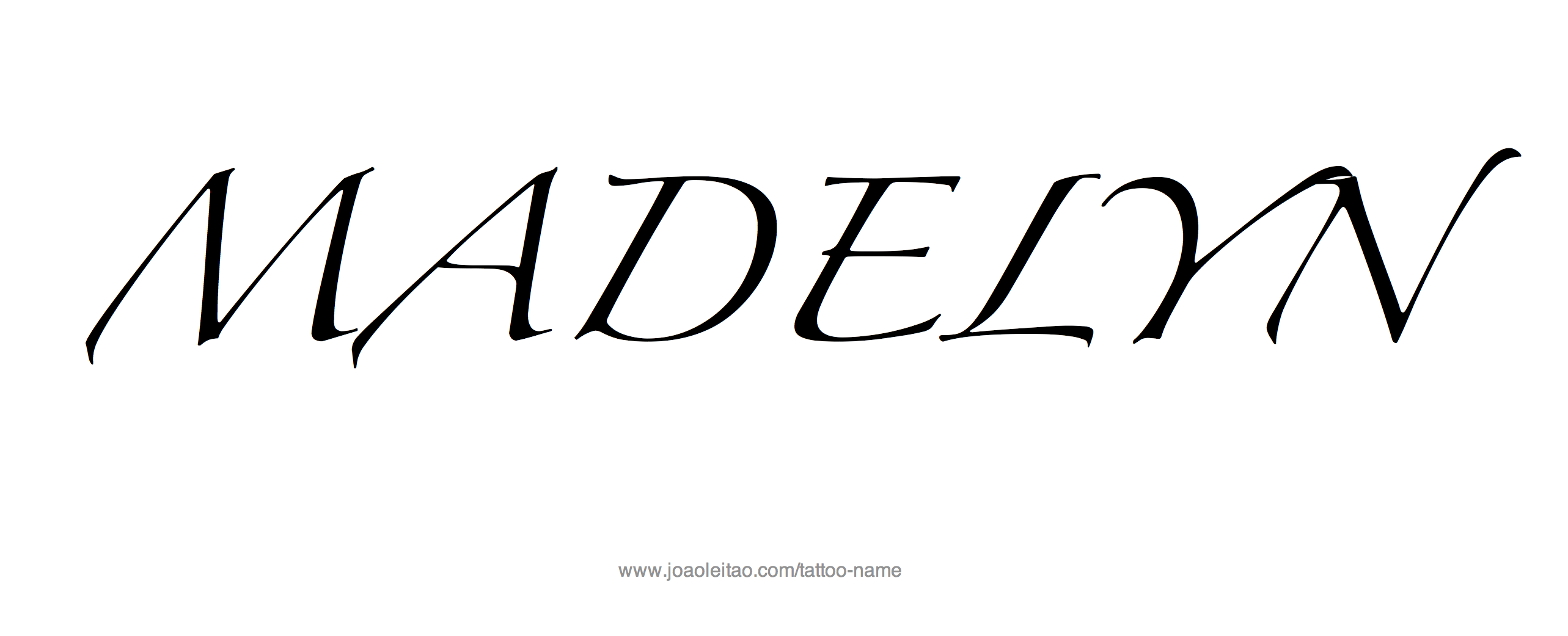 Tattoo Design Name Madelyn 