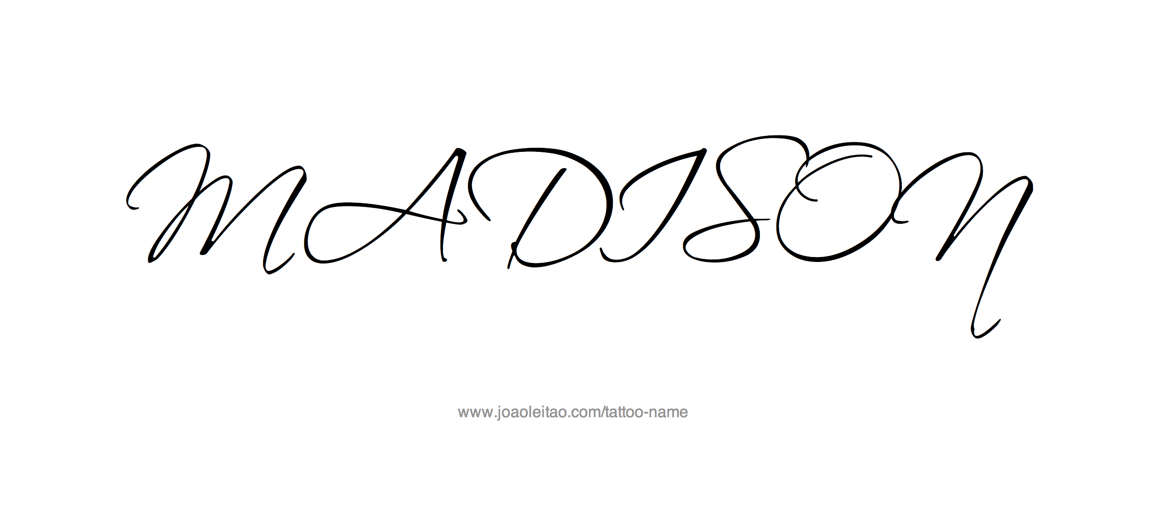 Tattoo Design Name Madison 