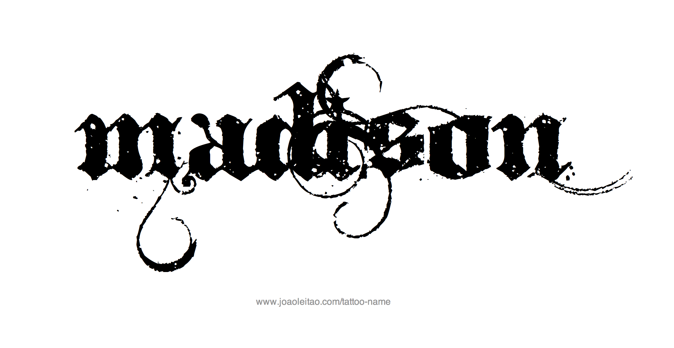 Tattoo Design Name Madison 