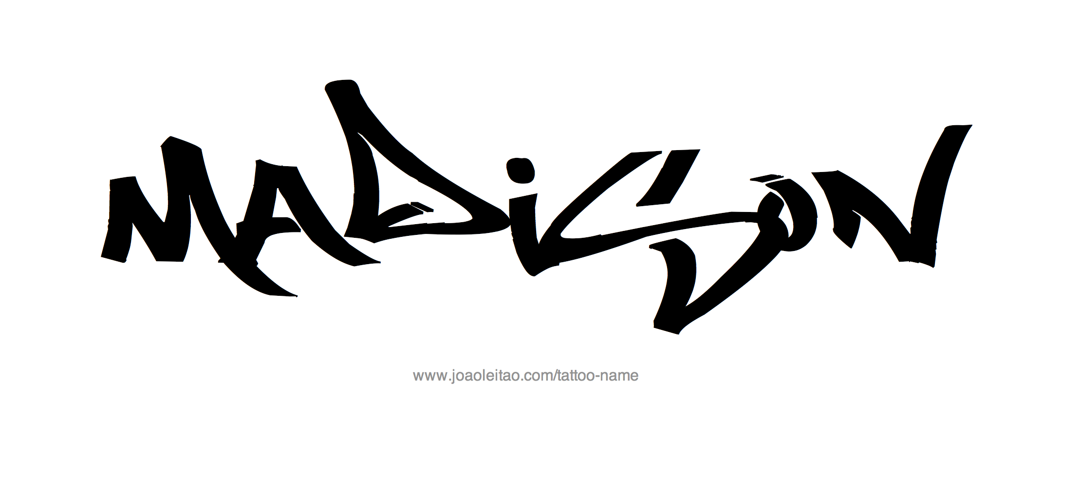 Tattoo Design Name Madison 