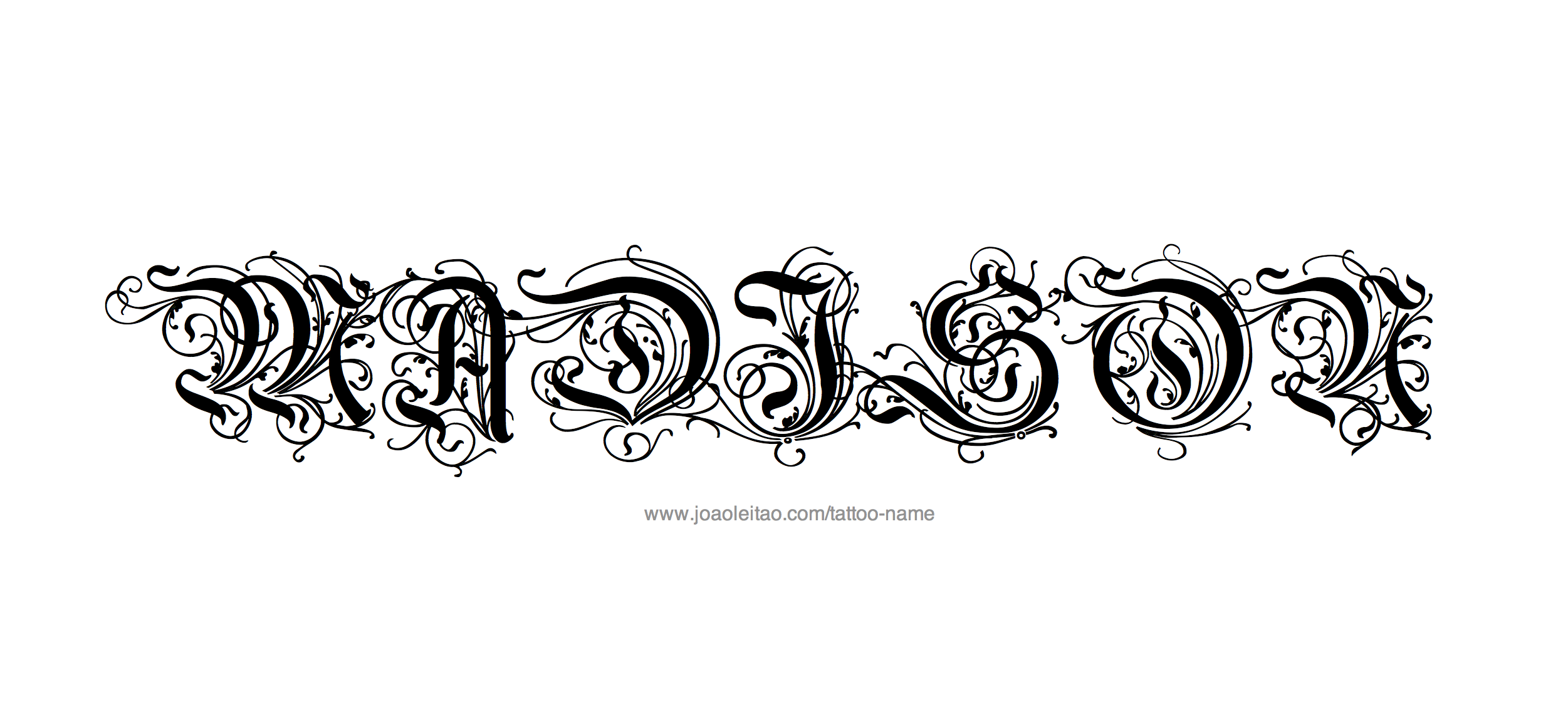 Tattoo Design Name Madison 