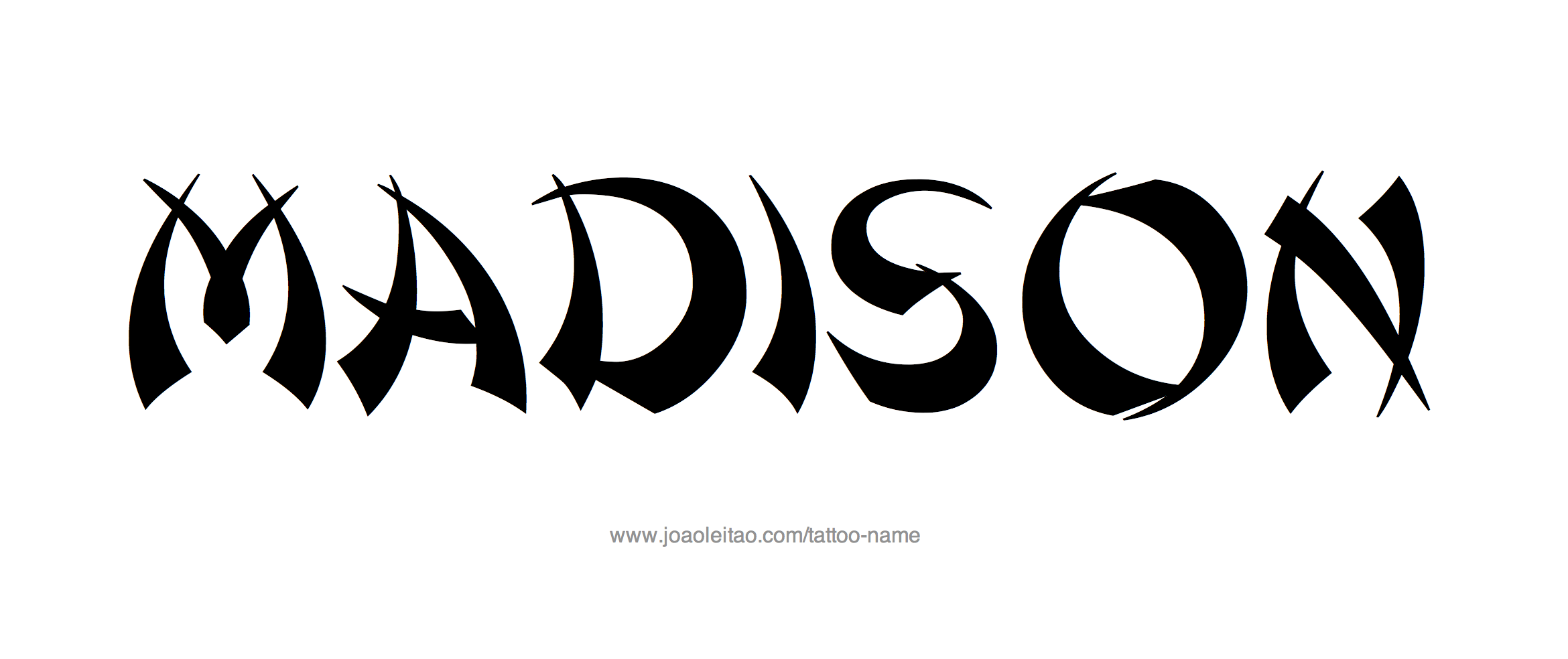 Tattoo Design Name Madison 