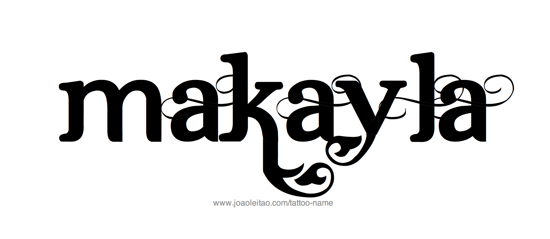 Tattoo Design Name Makayla 