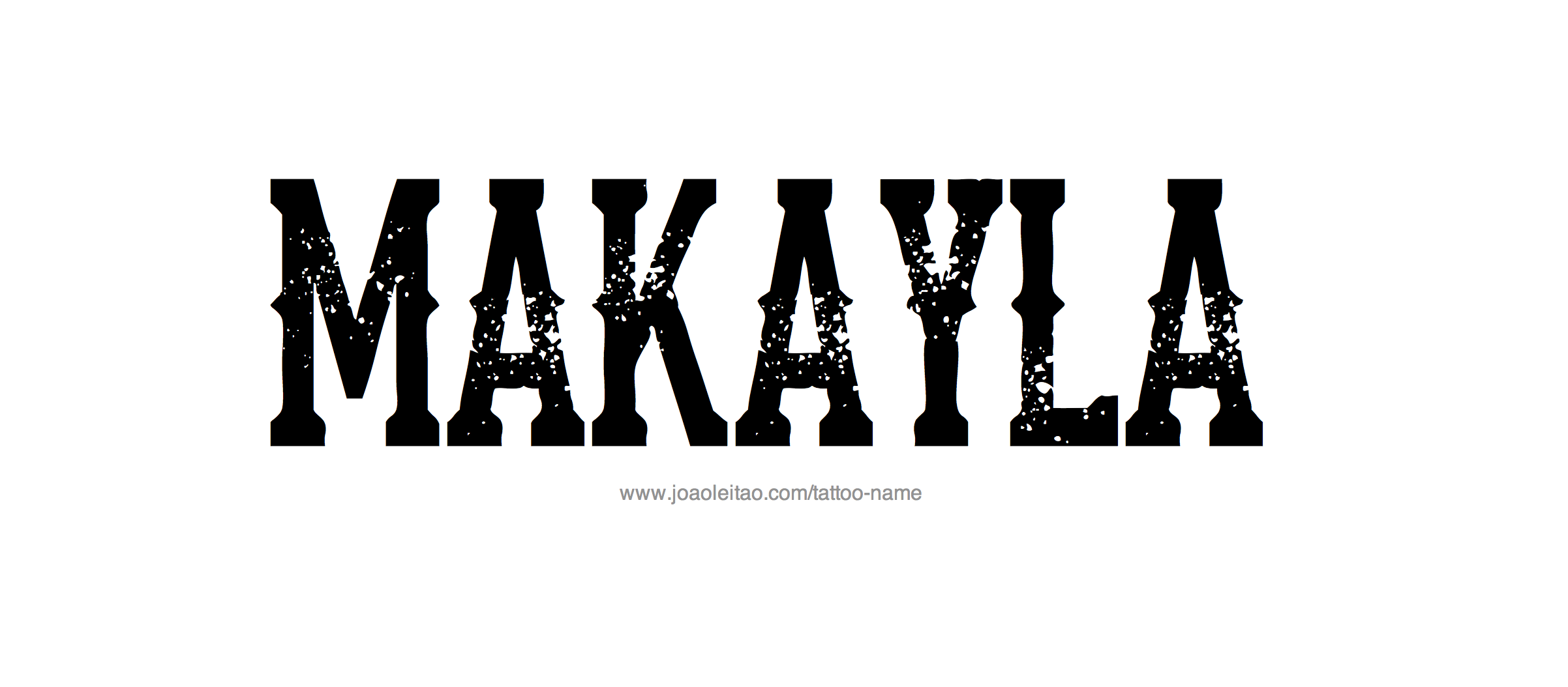 Tattoo Design Name Makayla 