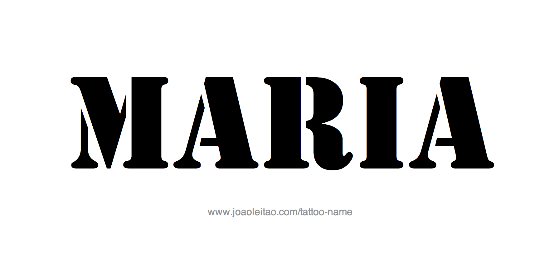 Tattoo Design Name Maria 