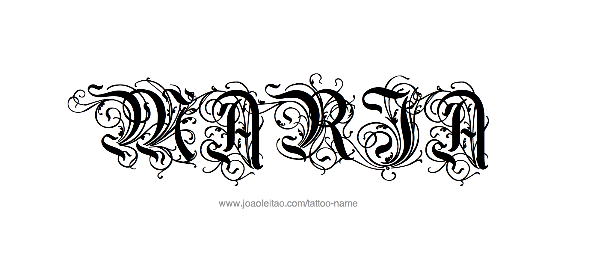 Tattoo Design Name Maria 