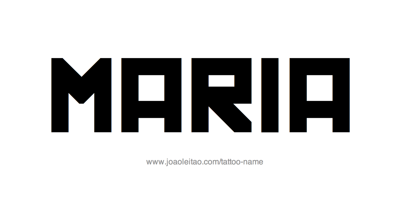 Tattoo Design Name Maria 