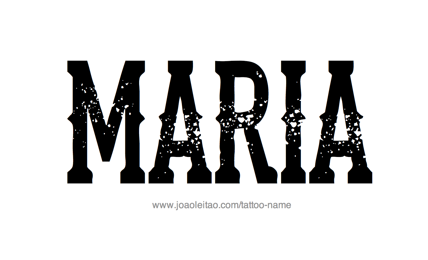 Tattoo Design Name Maria 