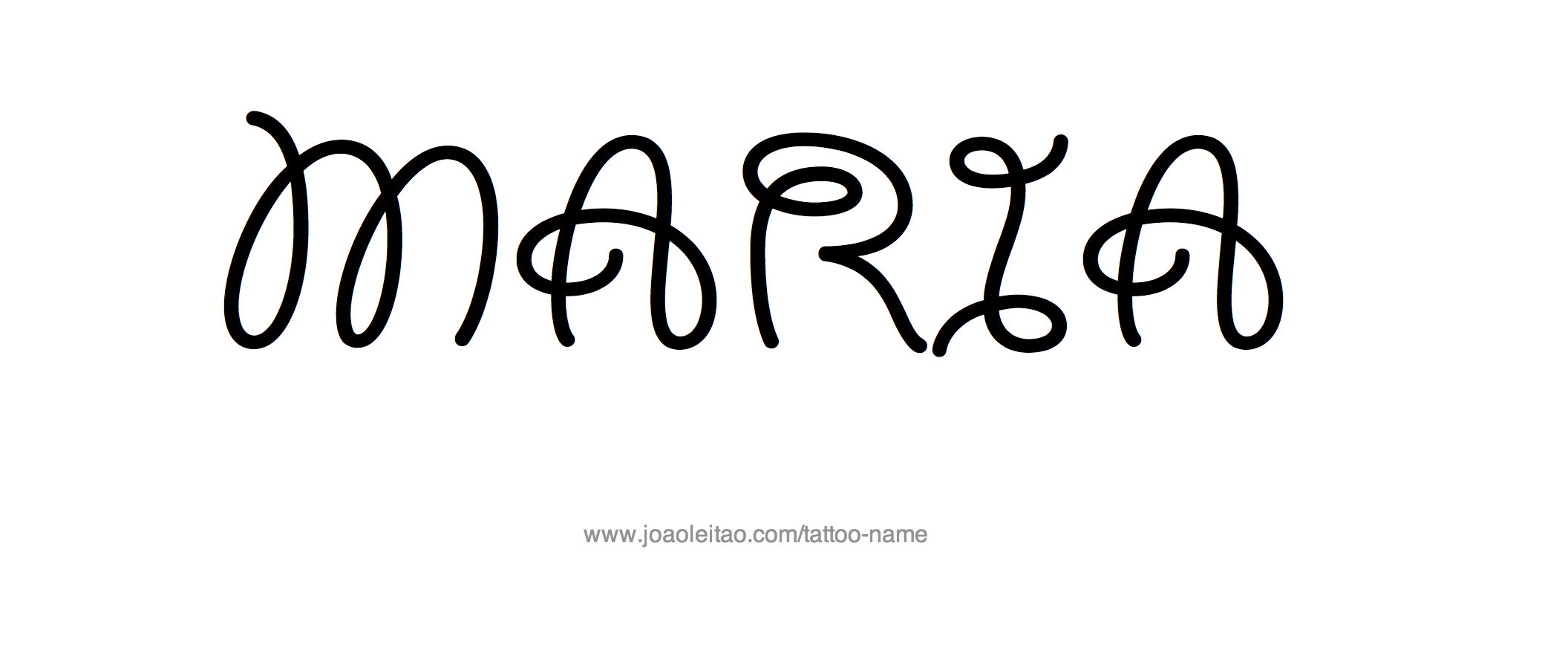 Tattoo Design Name Maria 