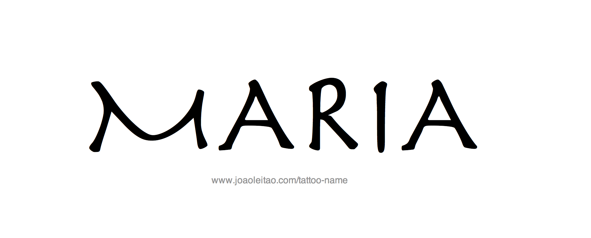 Tattoo Design Name Maria 