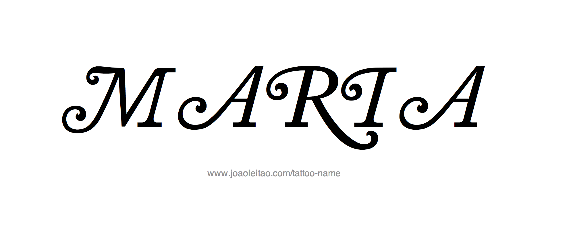 Tattoo Design Name Maria 