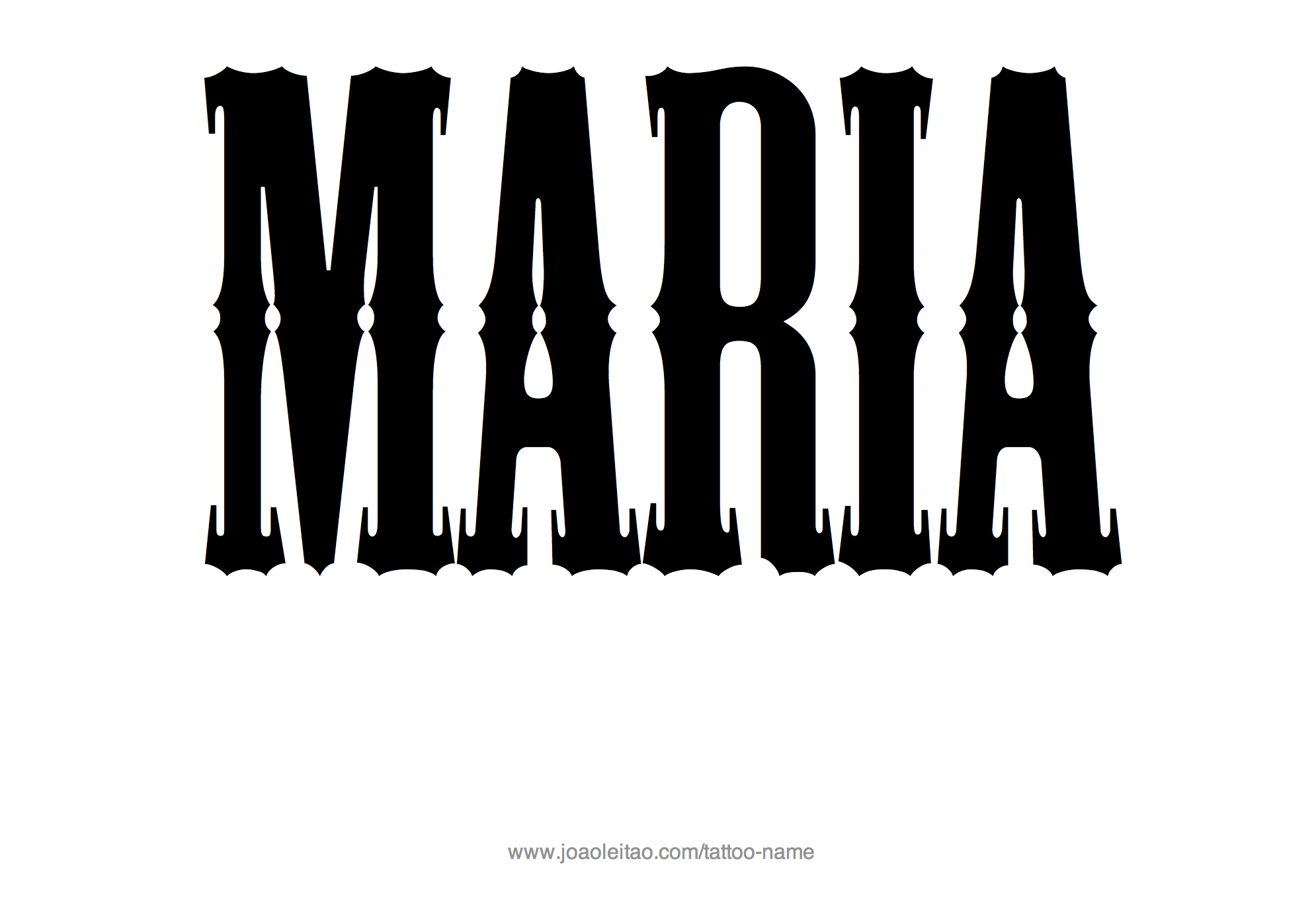 Tattoo Design Name Maria 