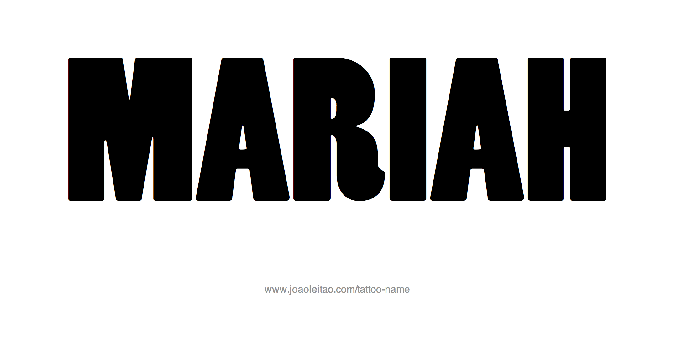 Tattoo Design Name Mariah 