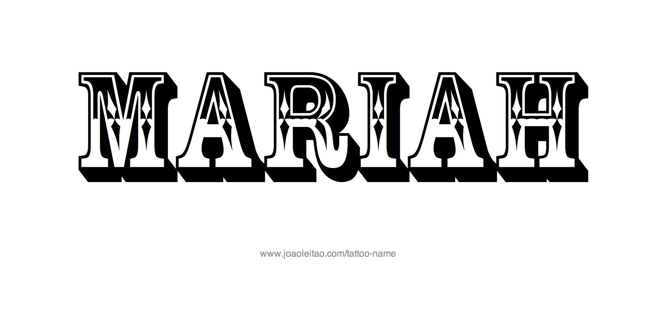 Tattoo Design Name Mariah 