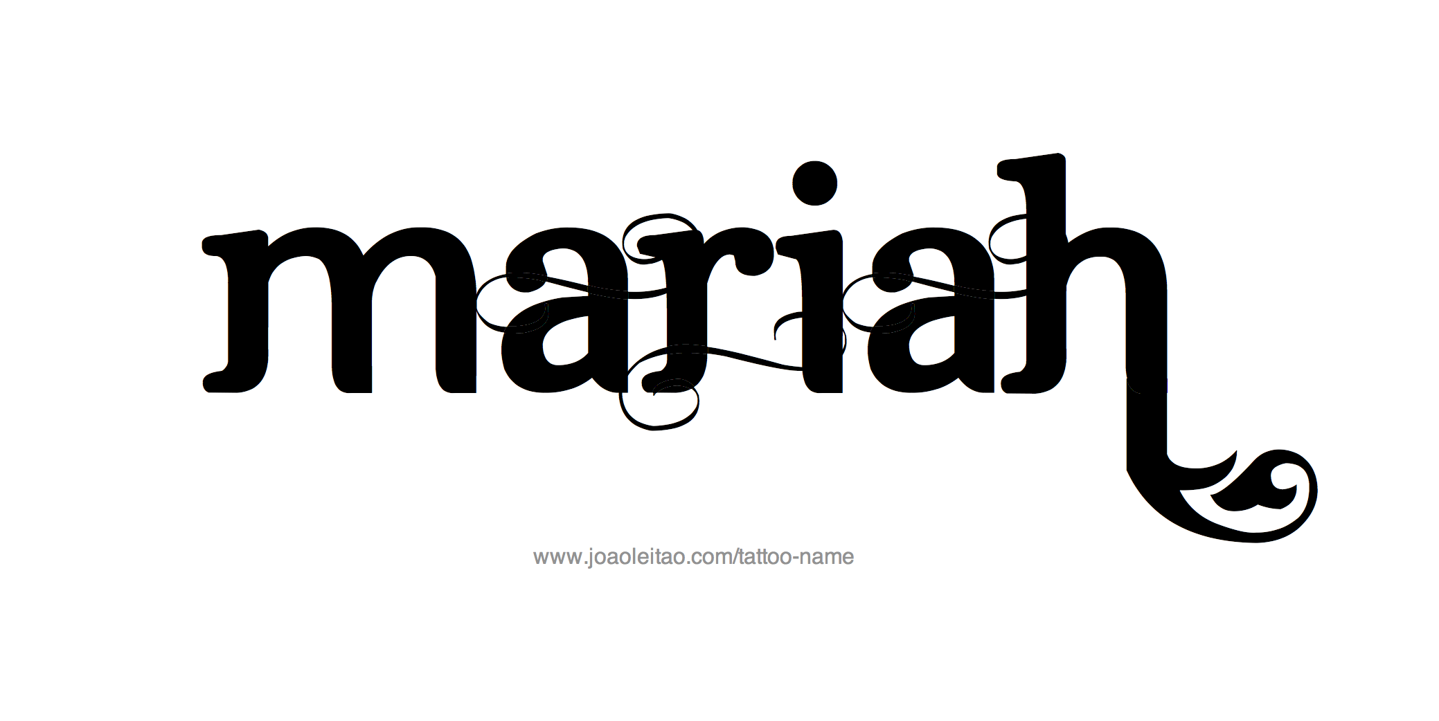 Tattoo Design Name Mariah 