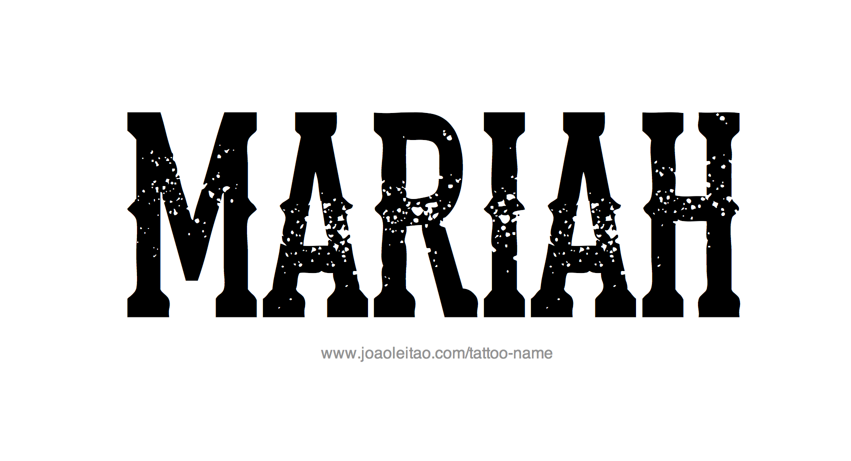 Tattoo Design Name Mariah 