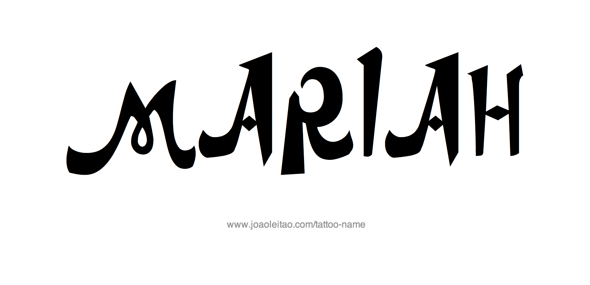 Tattoo Design Name Mariah 