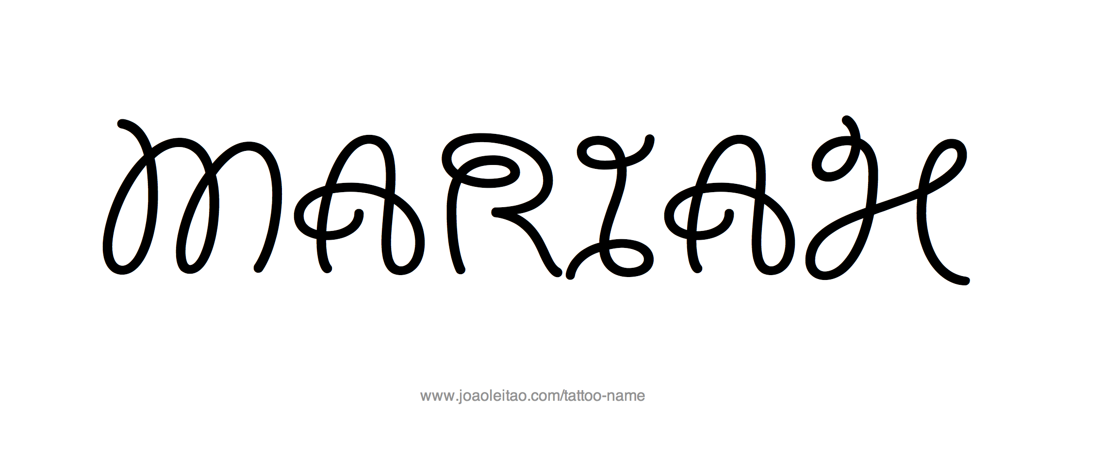 Tattoo Design Name Mariah 