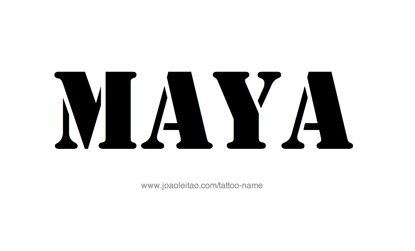 Tattoo Design Name Maya 