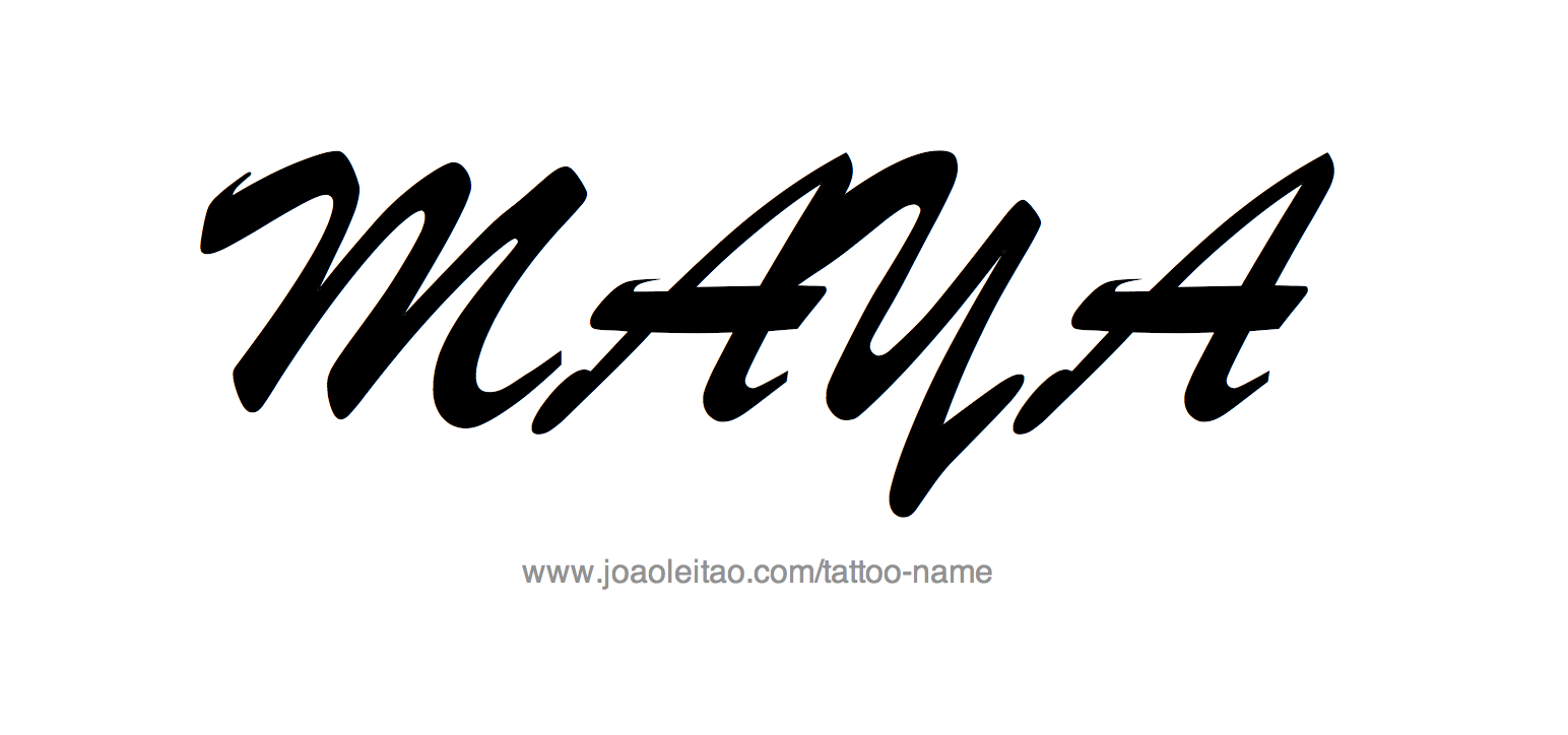 Tattoo Design Name Maya 