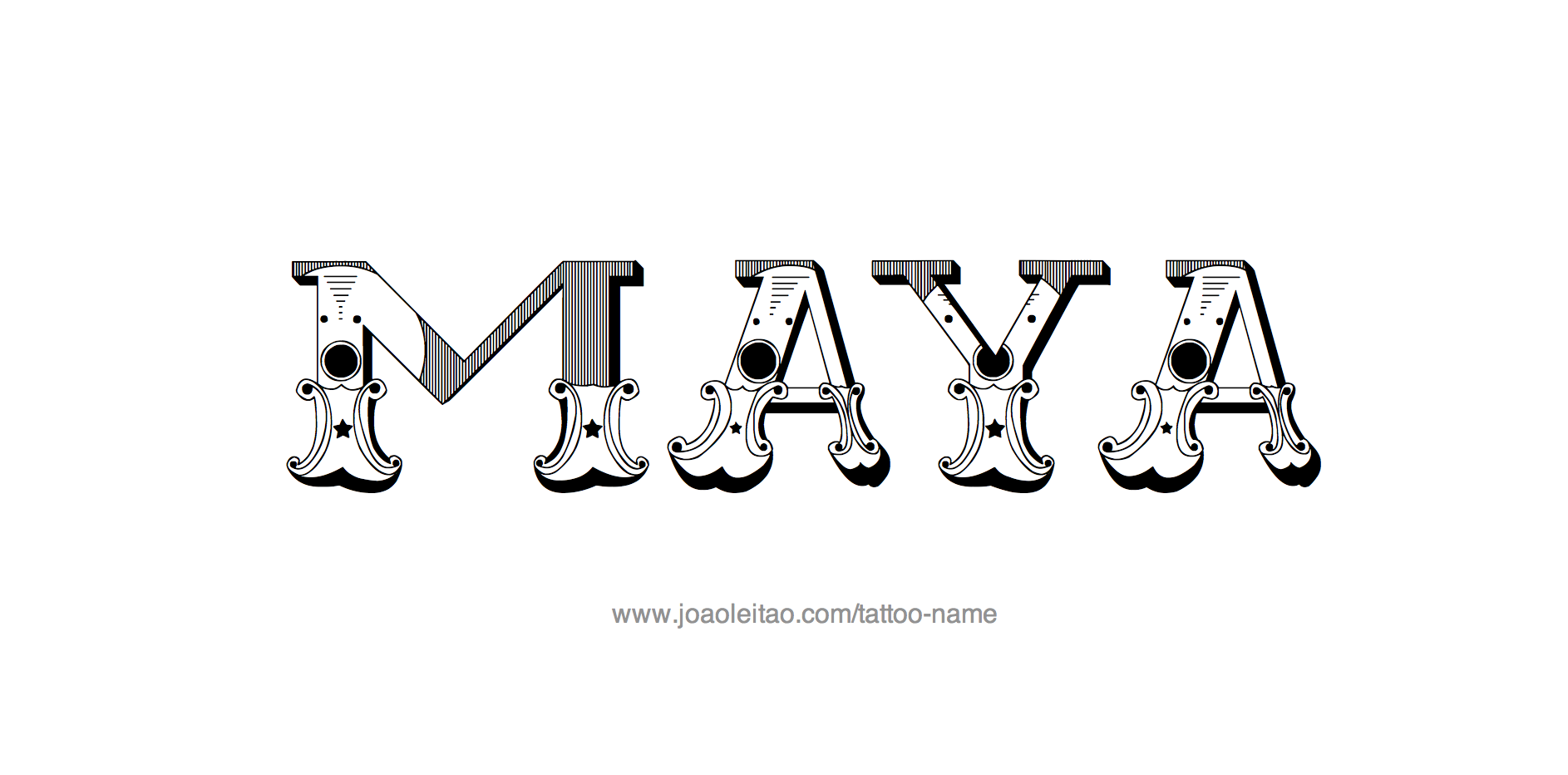 Tattoo Design Name Maya 